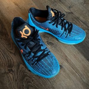 Nike KD 8 “Road Game” GS Size 6Y Blue/Orange